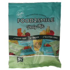 Food2Smile Party mix uitdeelzak 9 zakjes 180 Gram