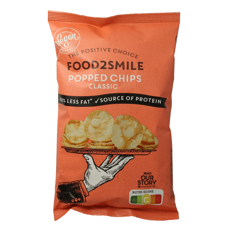 Food2Smile Popped chips classic 90 Gram