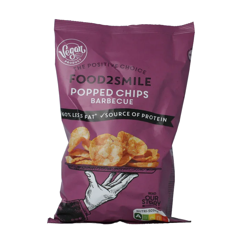 Food2Smile Popped chips barbecue 90 Gram