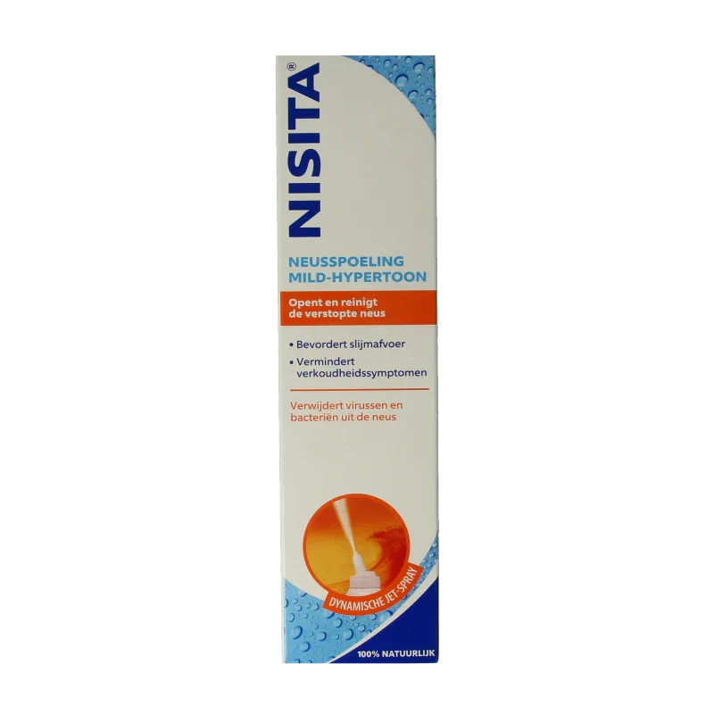 Nisita Neusspoeling mild hypertoon jet spray 125 Milliliter