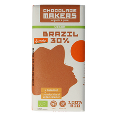 Chocolatemakers Brazil karamel 30% vegan demeter bio 80 Gram