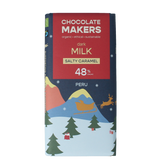 Chocolatemakers Kerstreep salty caramel bio 80 Gram