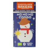 Chocolatemakers Kerstreep ho ho ho Congo 68% puur bio 80 Gram