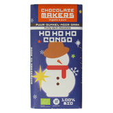 Chocolatemakers Kerstreep ho ho ho Congo 68% puur bio 80 Gram