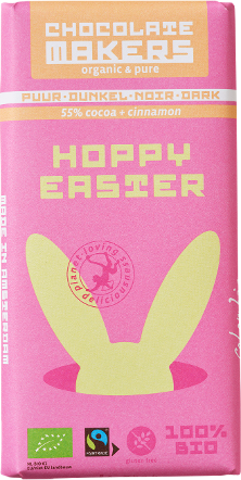 Chocolatemakers Hoppy easter puur bio 80 Gram