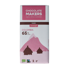 Chocolatemakers Colombia dark sinaas 65% bio 80.00 Gram