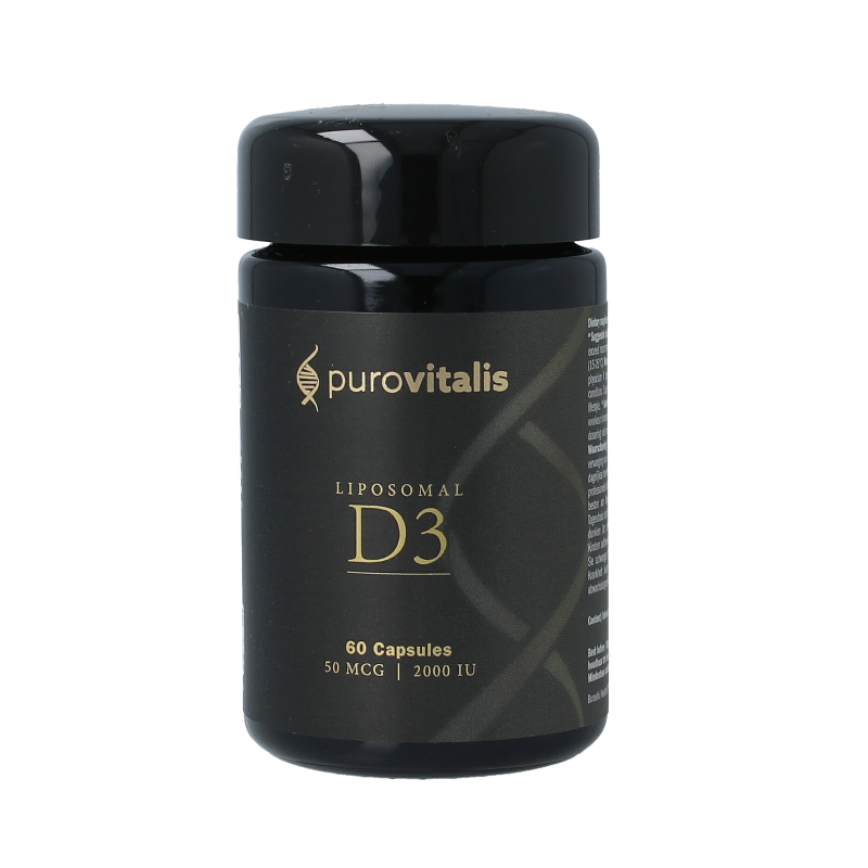 Purovitalis Liposomal vitamine D3 60 Vegetarische capsules