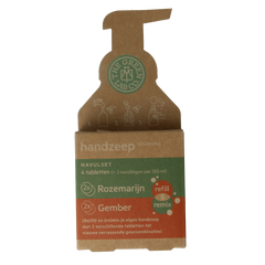 The Green Lab Co Handzeep navulset rozemarijn & gember 4 Stuks