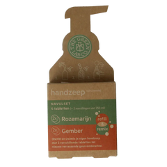 The Green Lab Co Handzeep navulset rozemarijn & gember 4 Stuks