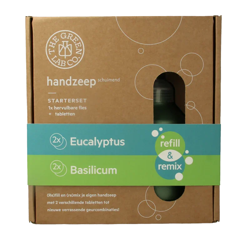 The Green Lab Co Handzeep premium starterset eucalyptus & basilicum 1 Set