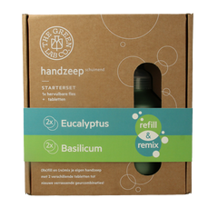 The Green Lab Co Handzeep premium starterset eucalyptus & basilicum 1 Set