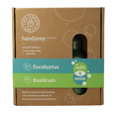 The Green Lab Co Handzeep premium starterset eucalyptus & basilicum 1.00 Set