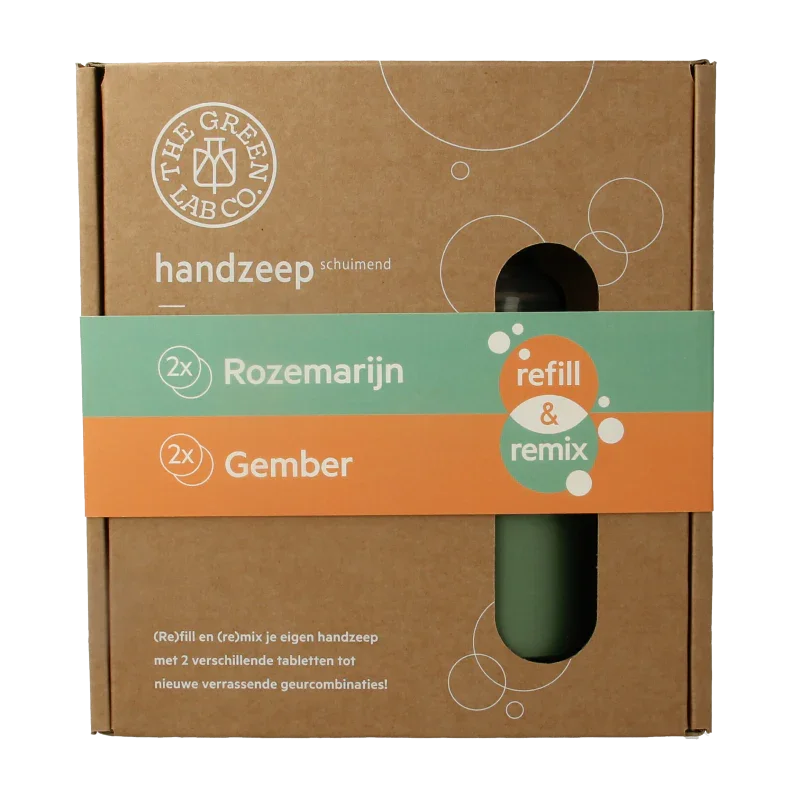 The Green Lab Co Handzeep premium starterset rozemarijn & gember 1 Set