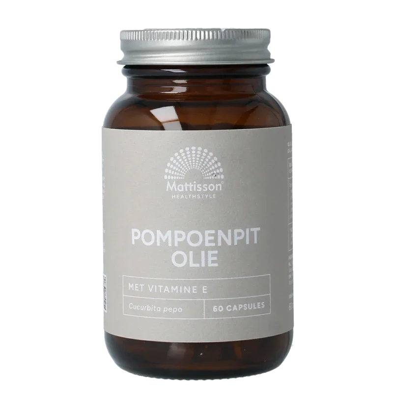 Mattisson Pompoenpitolie met vitamine E 1000mg 60 Capsules