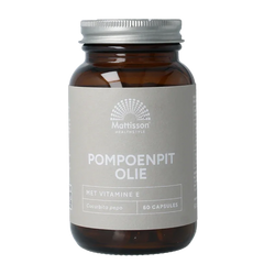 Mattisson Pompoenpitolie met vitamine E 1000mg 60 Capsules