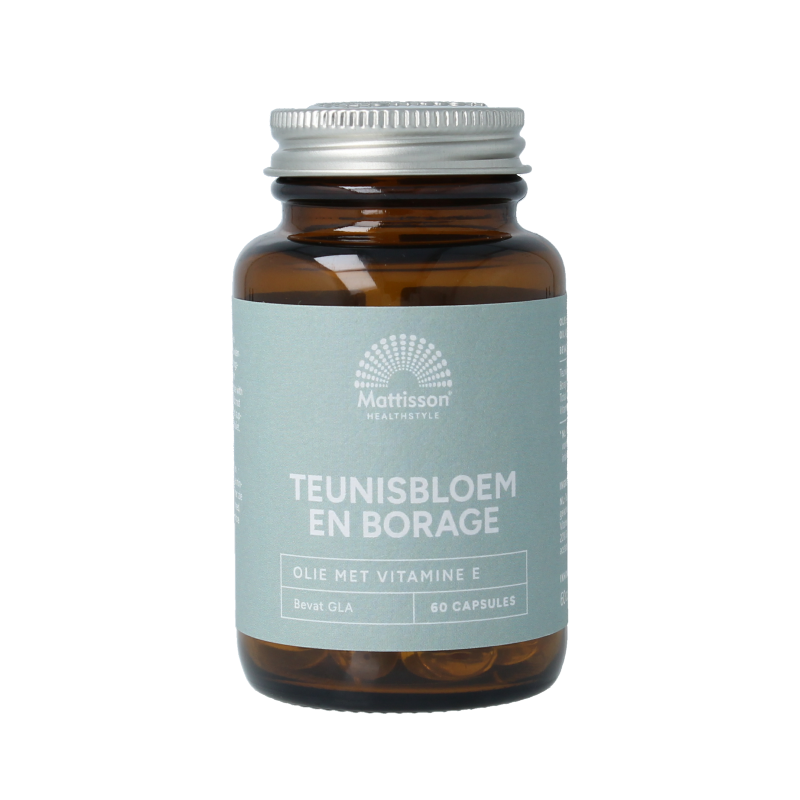 Mattisson Teunisbloem en borage met 75mg GLA 60 Capsules