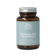 Mattisson Teunisbloem en borage met 75mg GLA 60.00 Capsules