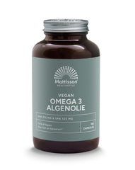 Mattisson Vegan omega 3 algenolie DHA 375mg EPA 125mg 180.00 Softgels