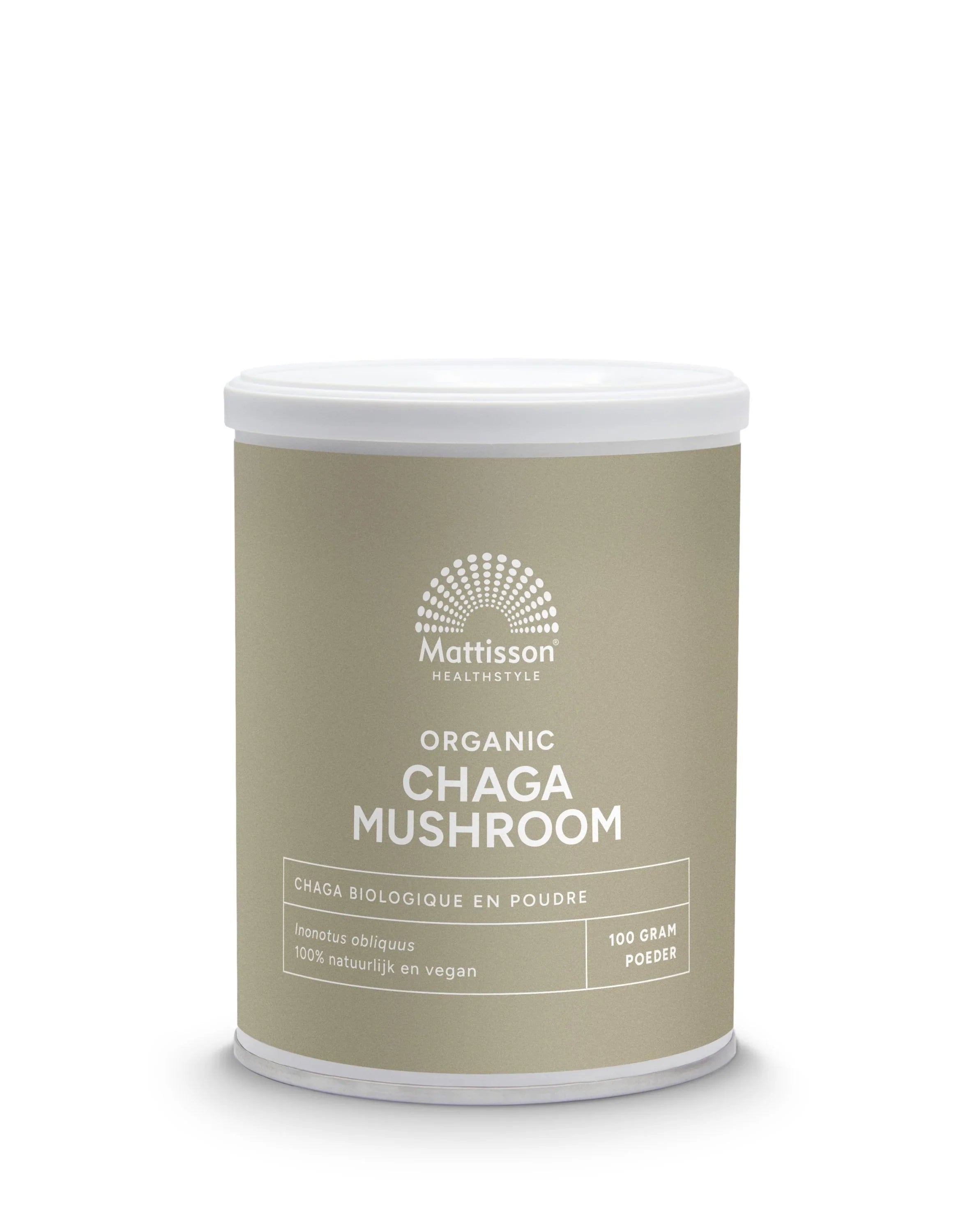 Mattisson Chaga mushroom poeder bio 100 Gram