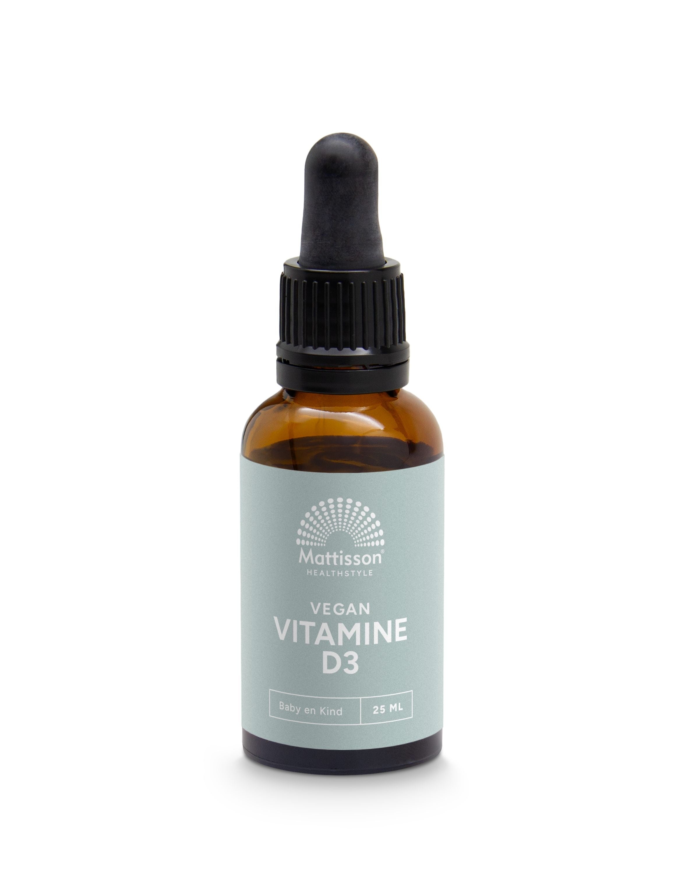 Mattisson Vitamine D3 baby & kind 10mcg vegan druppels 25 Milliliter