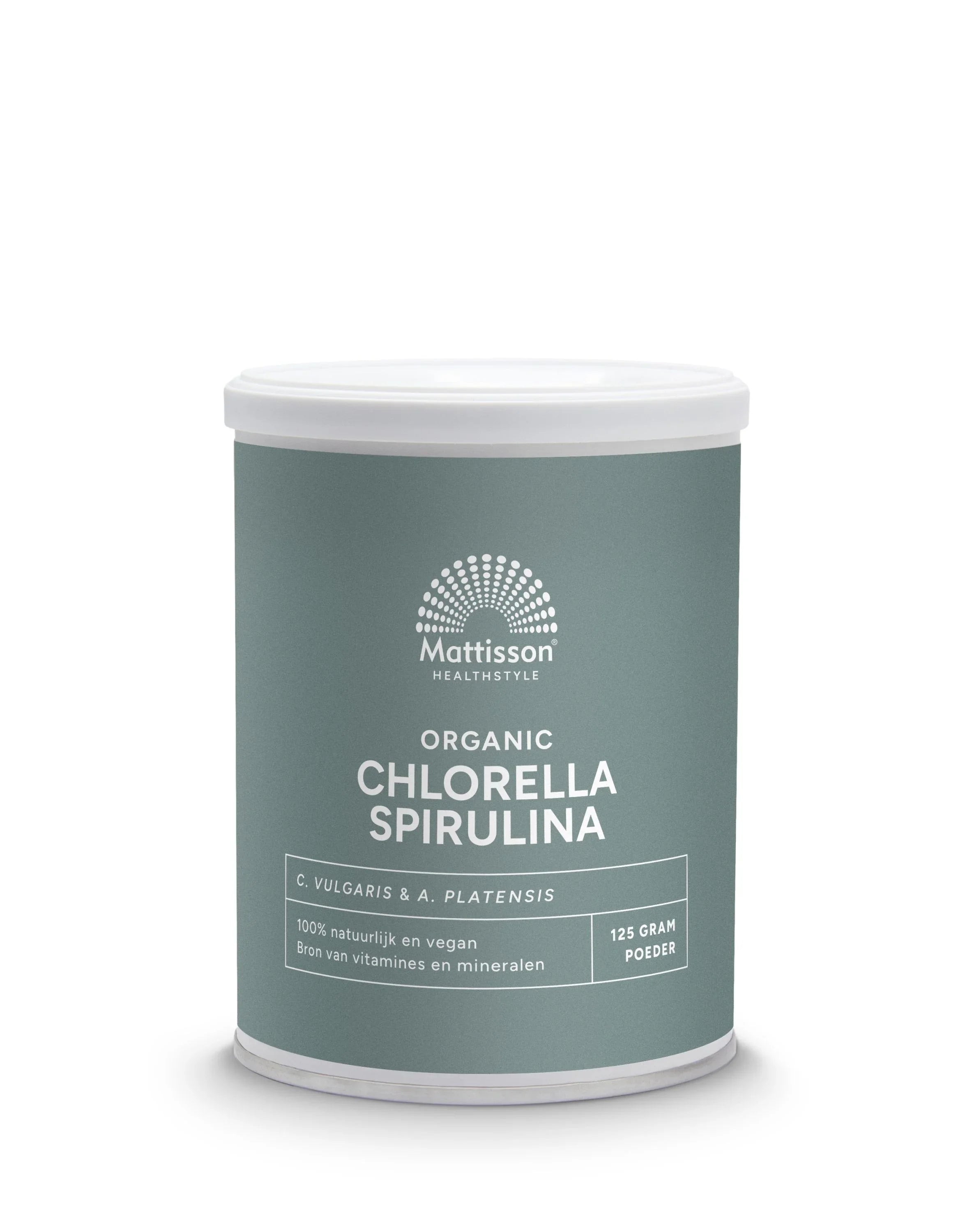 Mattisson Organic chlorella spirulina 125 Gram