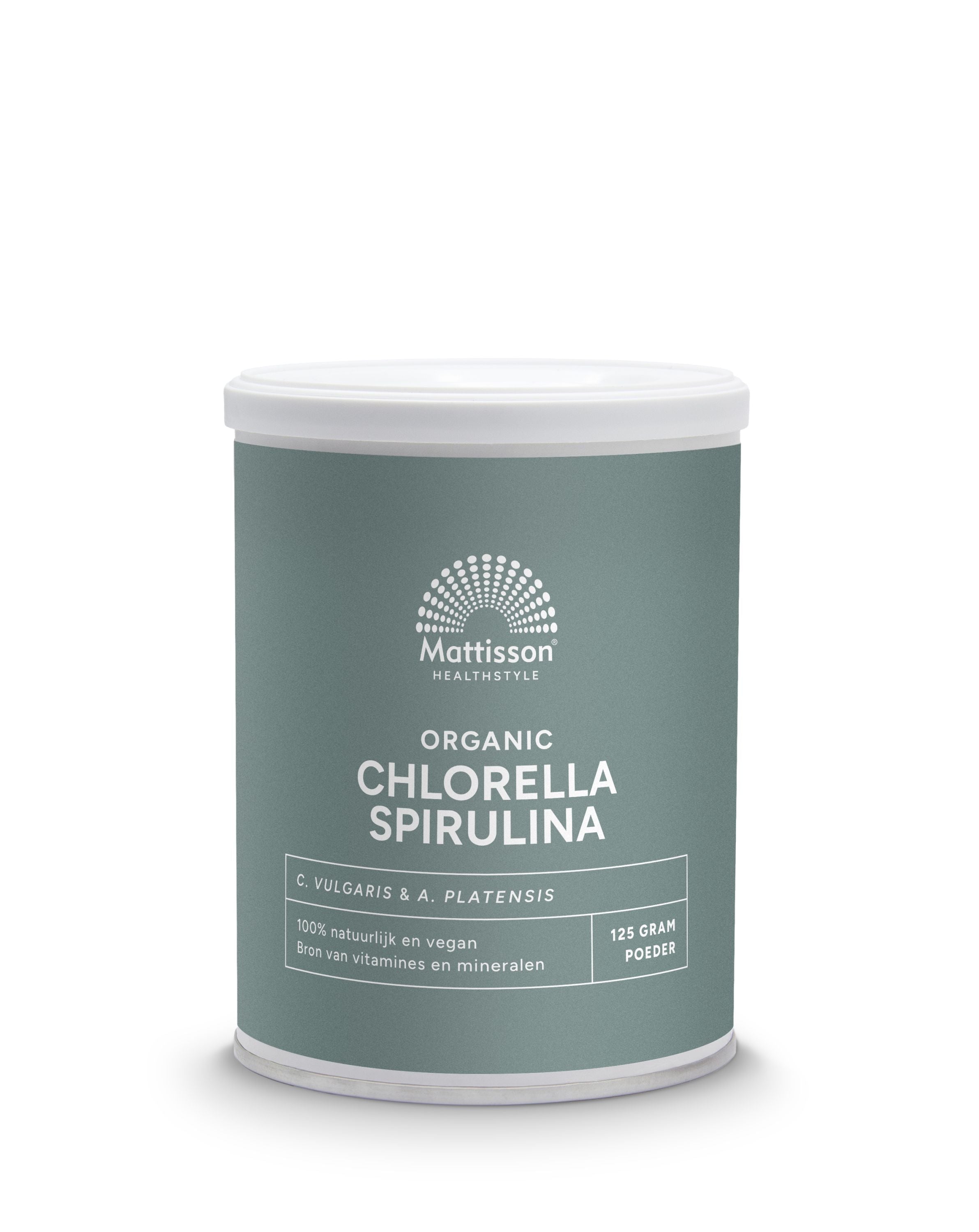 Mattisson Organic chlorella spirulina 125 Gram