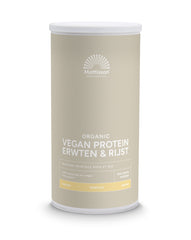 Mattisson Vegan protein erwten & rijst vanille bio 500.00 Gram