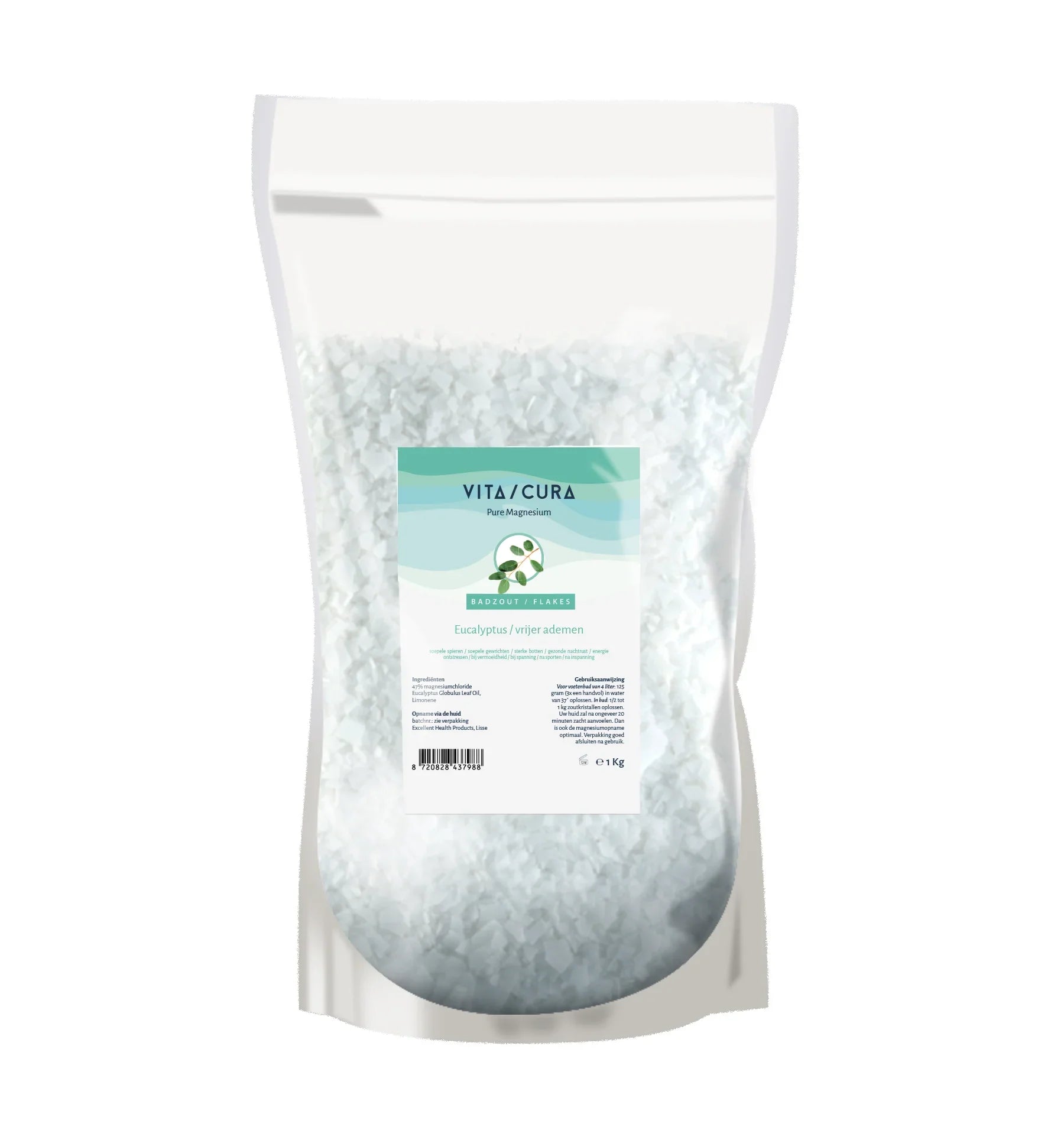 Vitacura Magnesium zout flakes eucalyptus 1 Kilogram