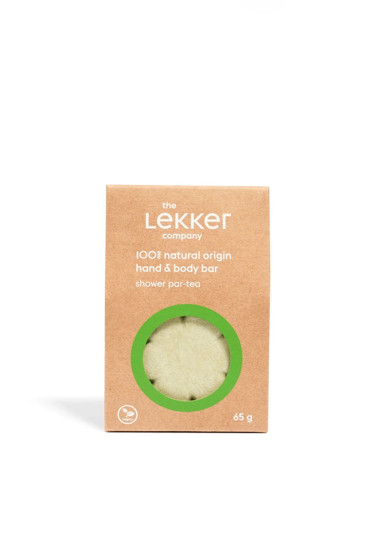 Lekker Company Natuurlijke bodybar shower par-tea 65 Gram