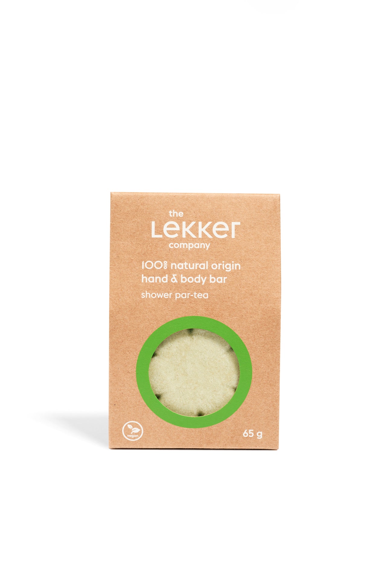 Lekker Company Natuurlijke bodybar shower par-tea 65 Gram