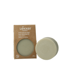 Lekker Company Face bar green clean 40 Gram