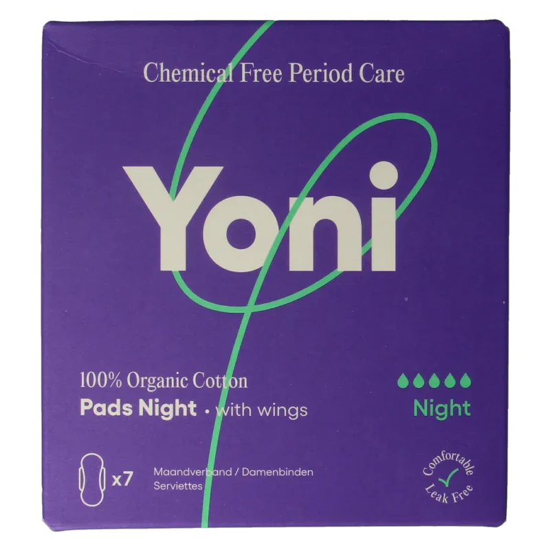 Yoni Maandverband night 7 Stuks