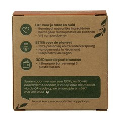 Happysoaps Shampoo bar oil you need argan 1 Stuks