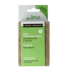 Greenhub Schuursponsjes eco krasvrij 2 Stuks