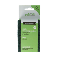 Greenhub Schuursponsjes grof eco 2 Stuks