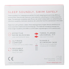Shush Slaap en zwem oordopjes 1 Paar