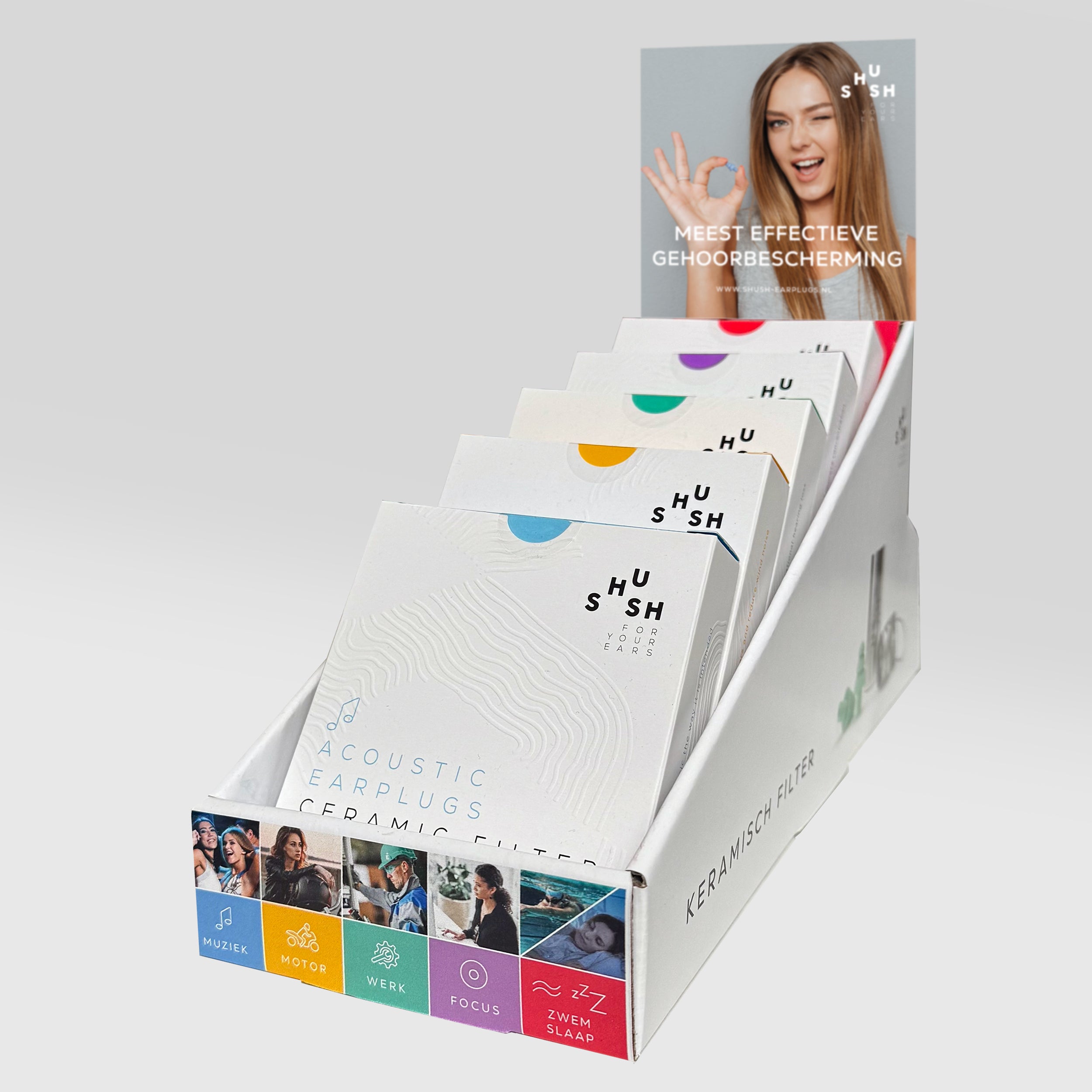 Shush Oordoppen display 5.00 Paar