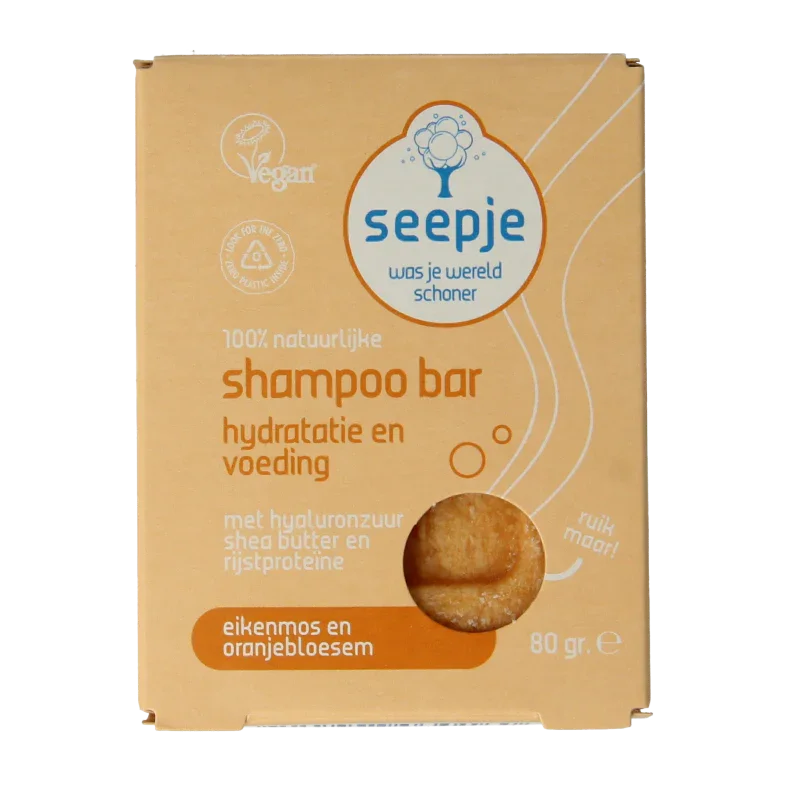 Seepje Shampoo bar eikenmos en oranjebloesem 80 Gram