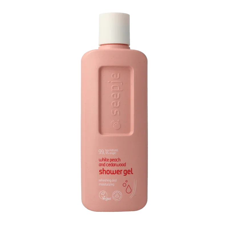 Seepje Showergel white peach and cedarwood 300 Milliliter
