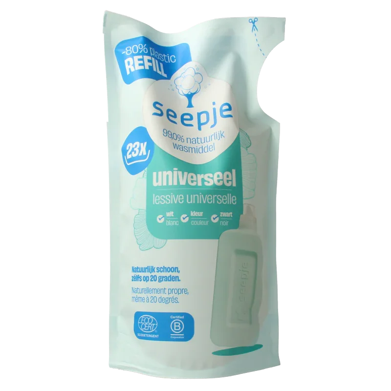 Seepje Wasmiddel universeel navulzak 1000 Milliliter