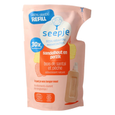 Seepje Wasverzachter sandelhout en perzik navulling 750 Milliliter