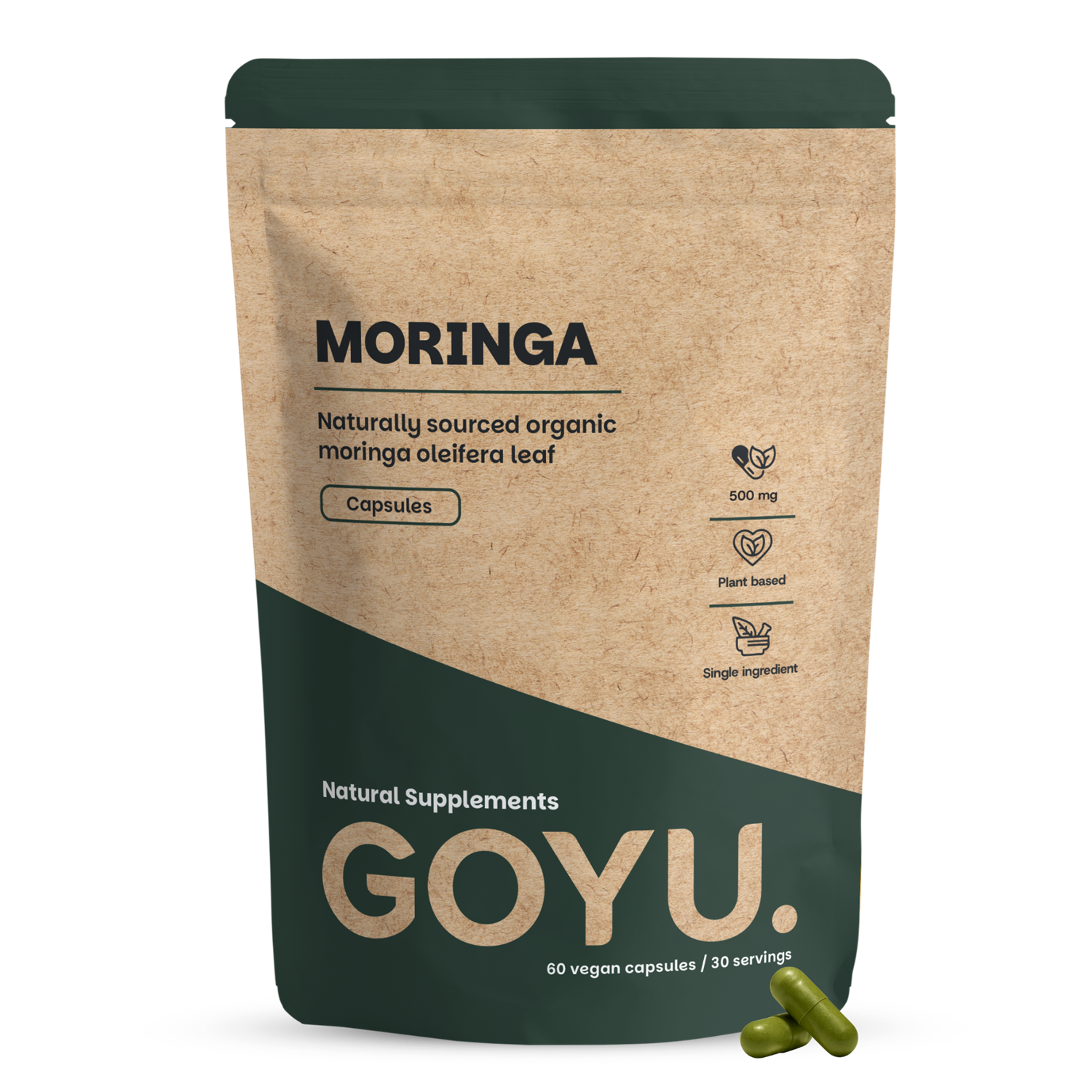 Goyu Moringa oleifera 500mg bio 60.00 Vegetarische capsules