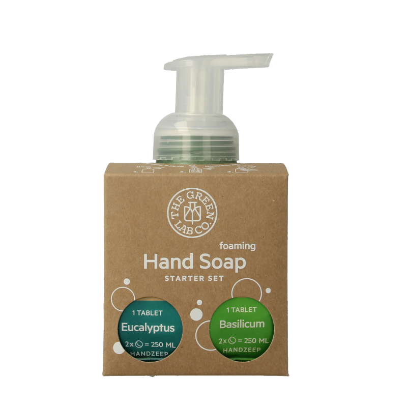 The Green Lab Co Handzeep startset eucalyptus basilicum 1 Set