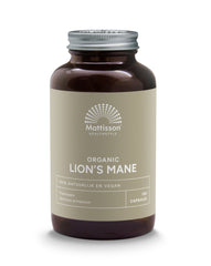 Mattisson Lion's mane 500mg bio 120.00 Vegetarische capsules