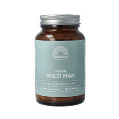Mattisson Multi man vegan - goed opneembaar 60.00 Vegetarische capsules