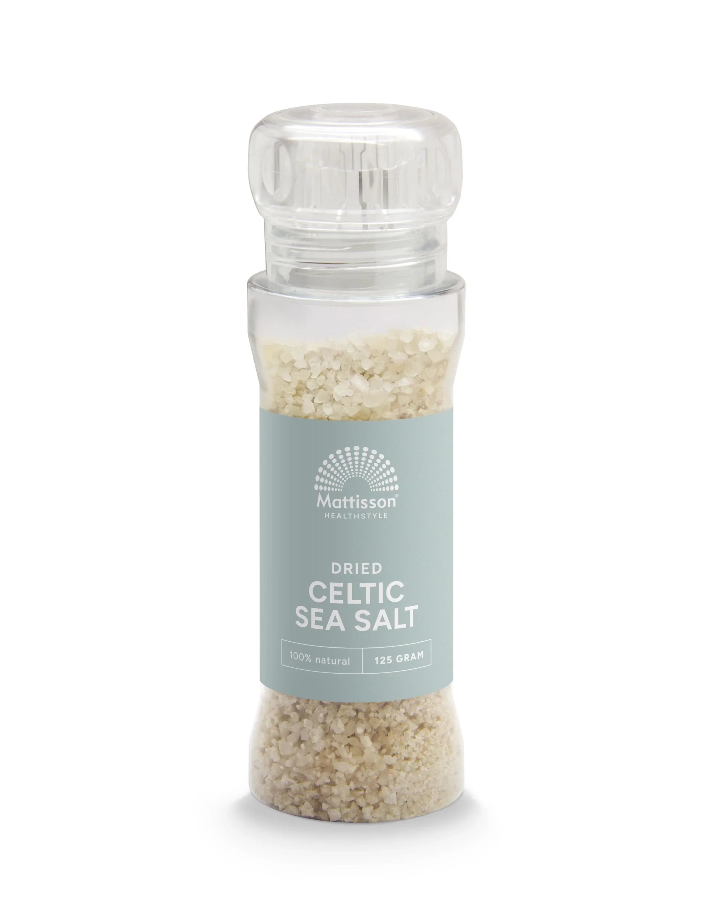Mattisson Keltisch zeezout celtic sea salt gedroogd molen 125 Gram