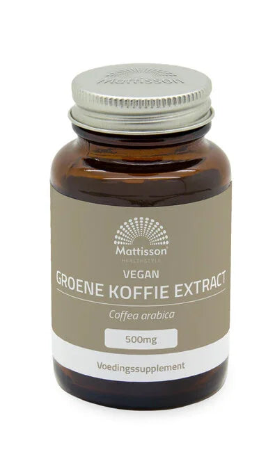 Mattisson Groene koffiebonen extract 500mg 60 Vegetarische capsules