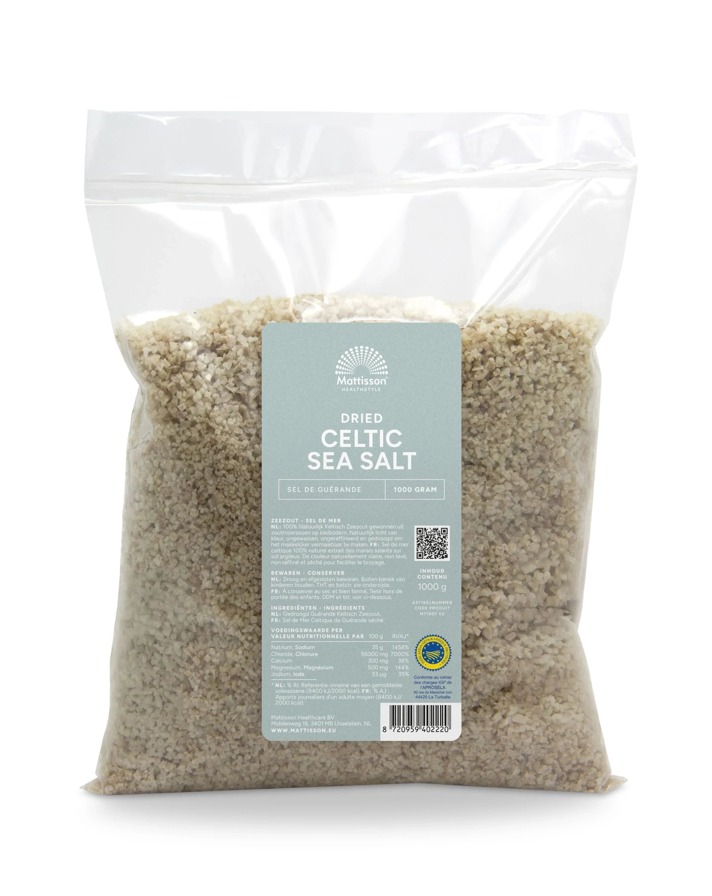 Mattisson Celtic sea salt gedroogd 1.00 Kilogram