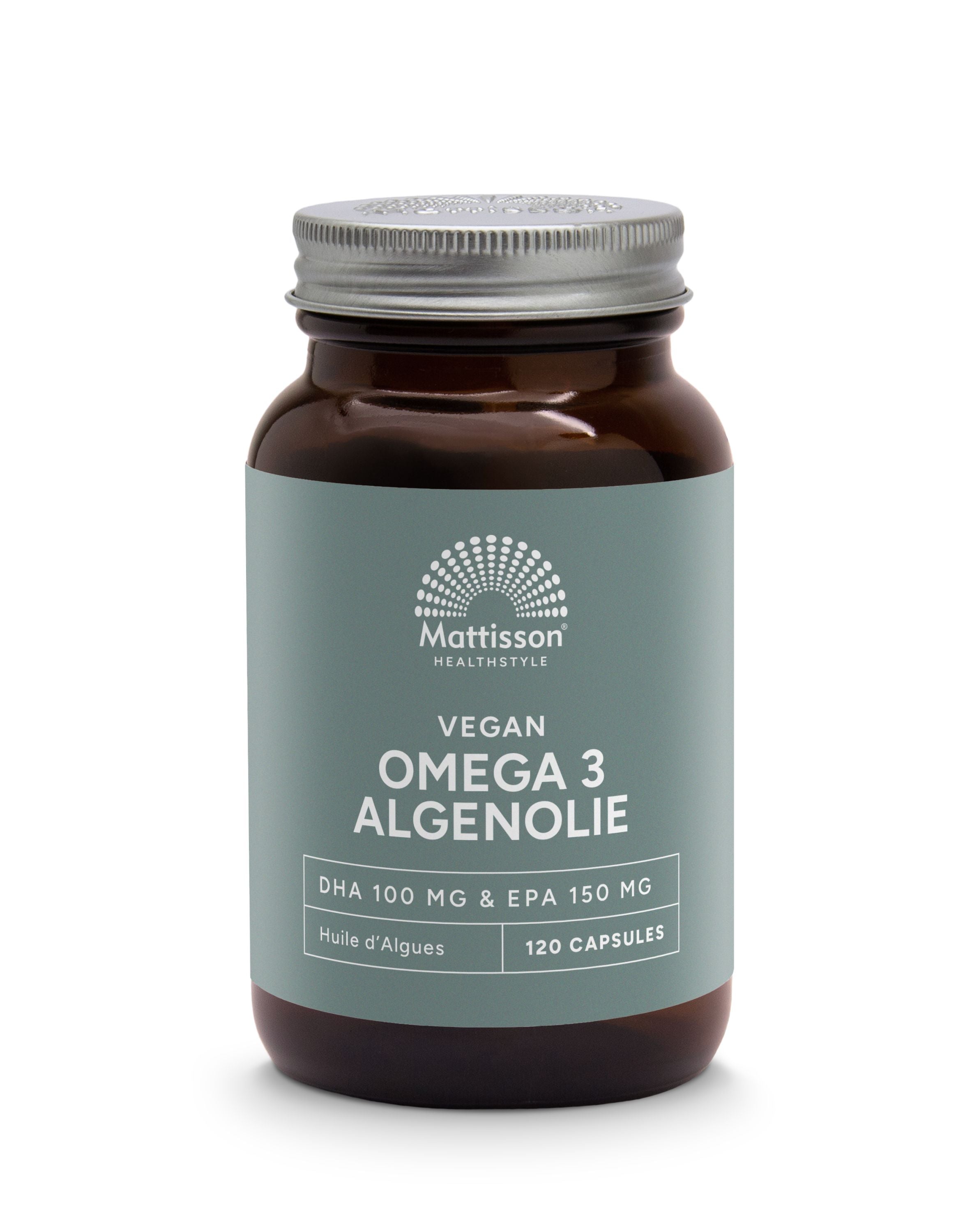 Mattisson Vegan omega 3 algenolie EPA 150mg&DHA 100mg 120.00 Capsules