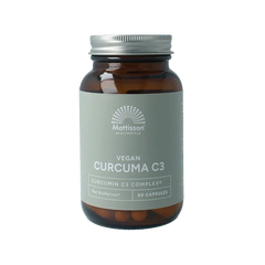 Mattisson Curcumin C3 bioperine 500mg vegan 60 Capsules